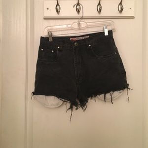 Union Bay Black Denim Shorts Size 16